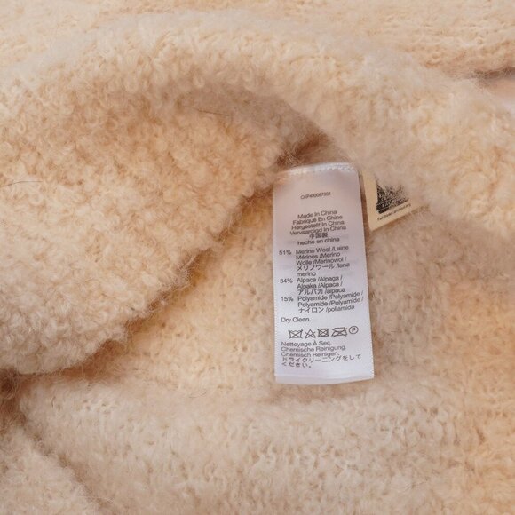 Madewell Wool-Alpaca Blend Bouclé-Knit Oversized Sweater - XXS - Picture 5 of 6